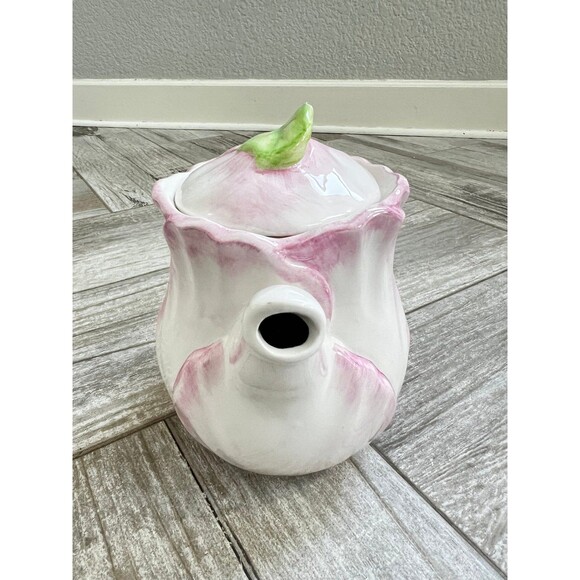 Vintage Bombay Company Tulip Teapot Spring Blossoms - Picture 5 of 5